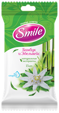 Smile Daily Bamboo & Edelweiss wet wipes 15pcs.