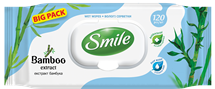 Smile Natural wet wipes with bamboo extract 120pcs.